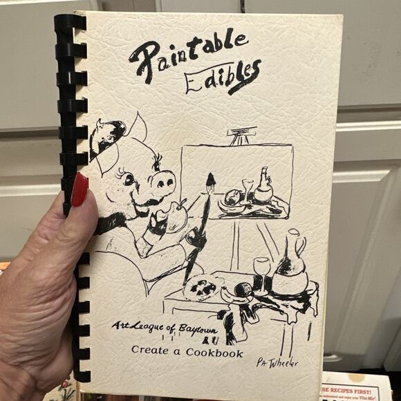 cookbook Other - 1988 Paintable Edibles Art League of Baytown Texas -‎ Create a Cookbook